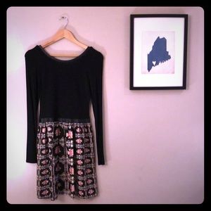 Eight Sixty Black and Floral Dress